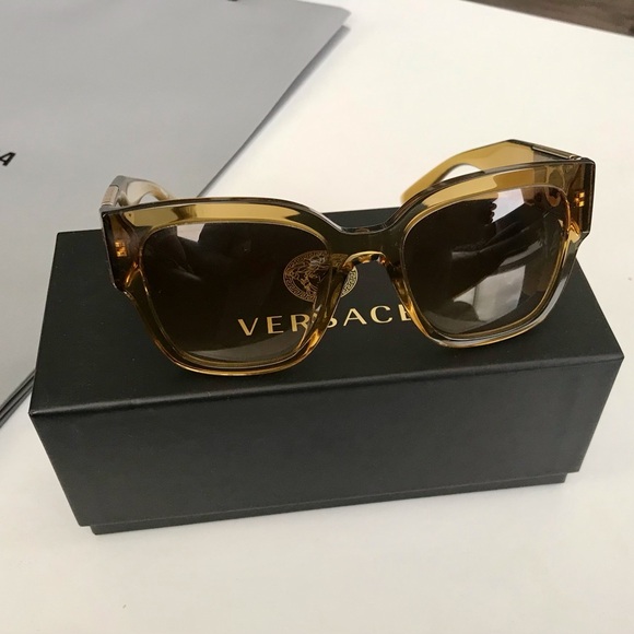Versace Women's Sunglasses - Amber - Picture 1 of 8